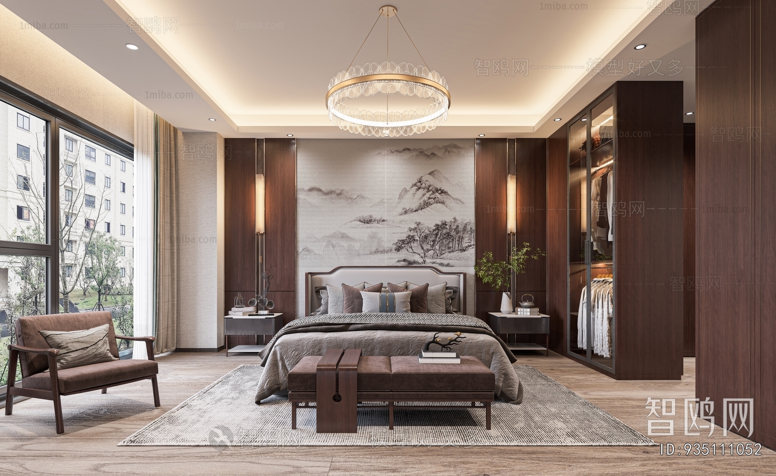 New Chinese Style Bedroom