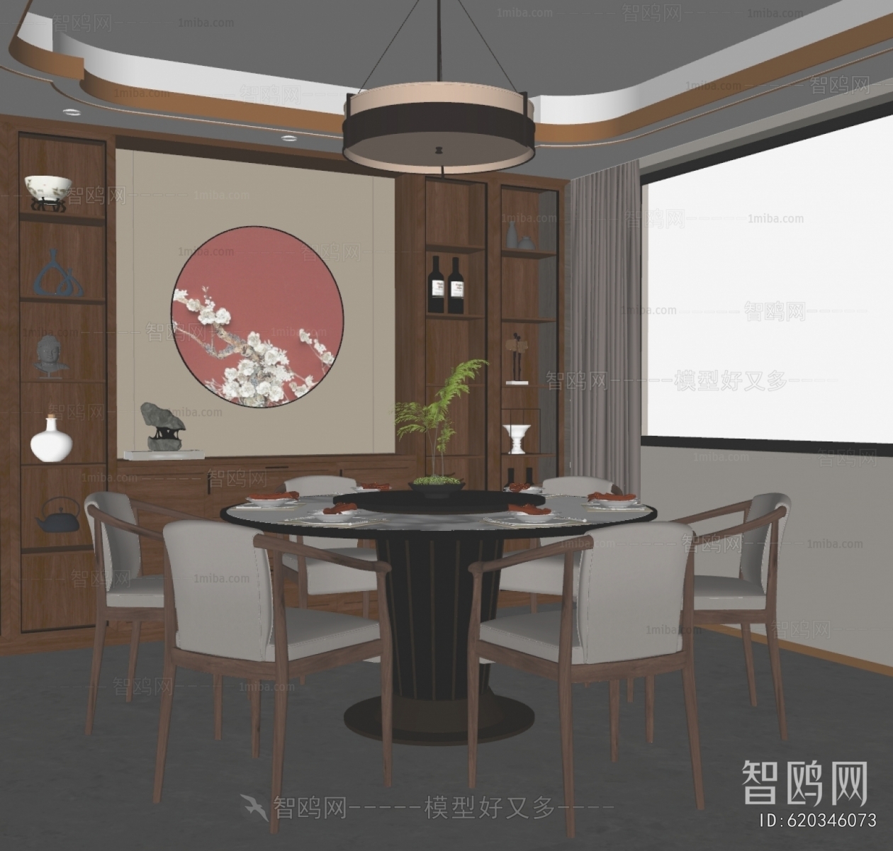 New Chinese Style Dining Room