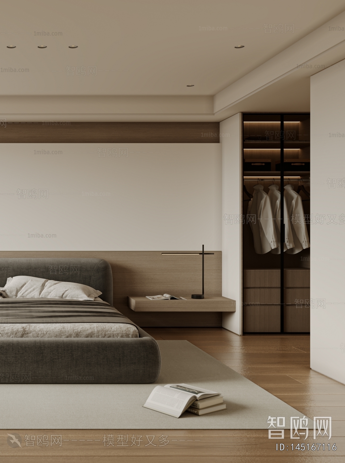 Modern Wabi-sabi Style Bedroom