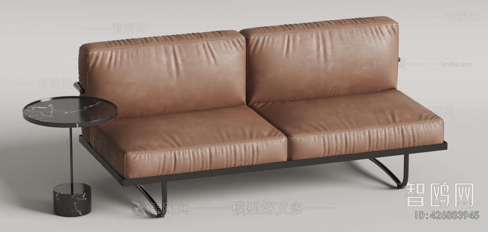 Asiades 现代双人沙发3D模型下载