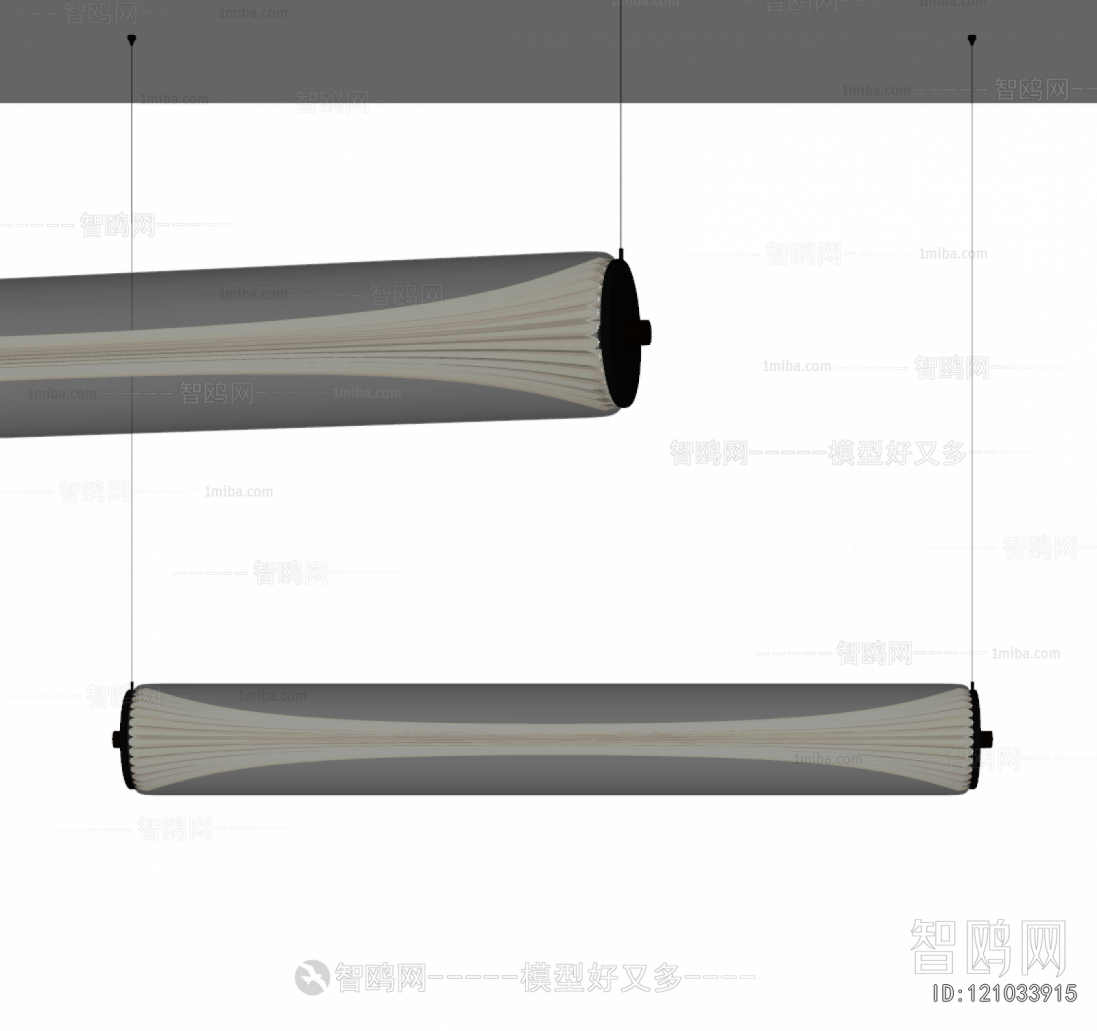 新中式玻璃长吊灯