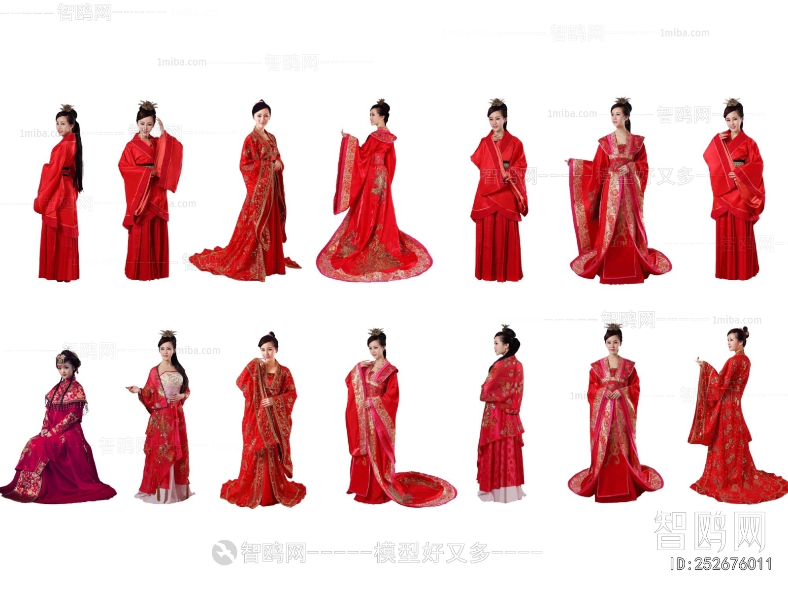 中式婚礼服美女
