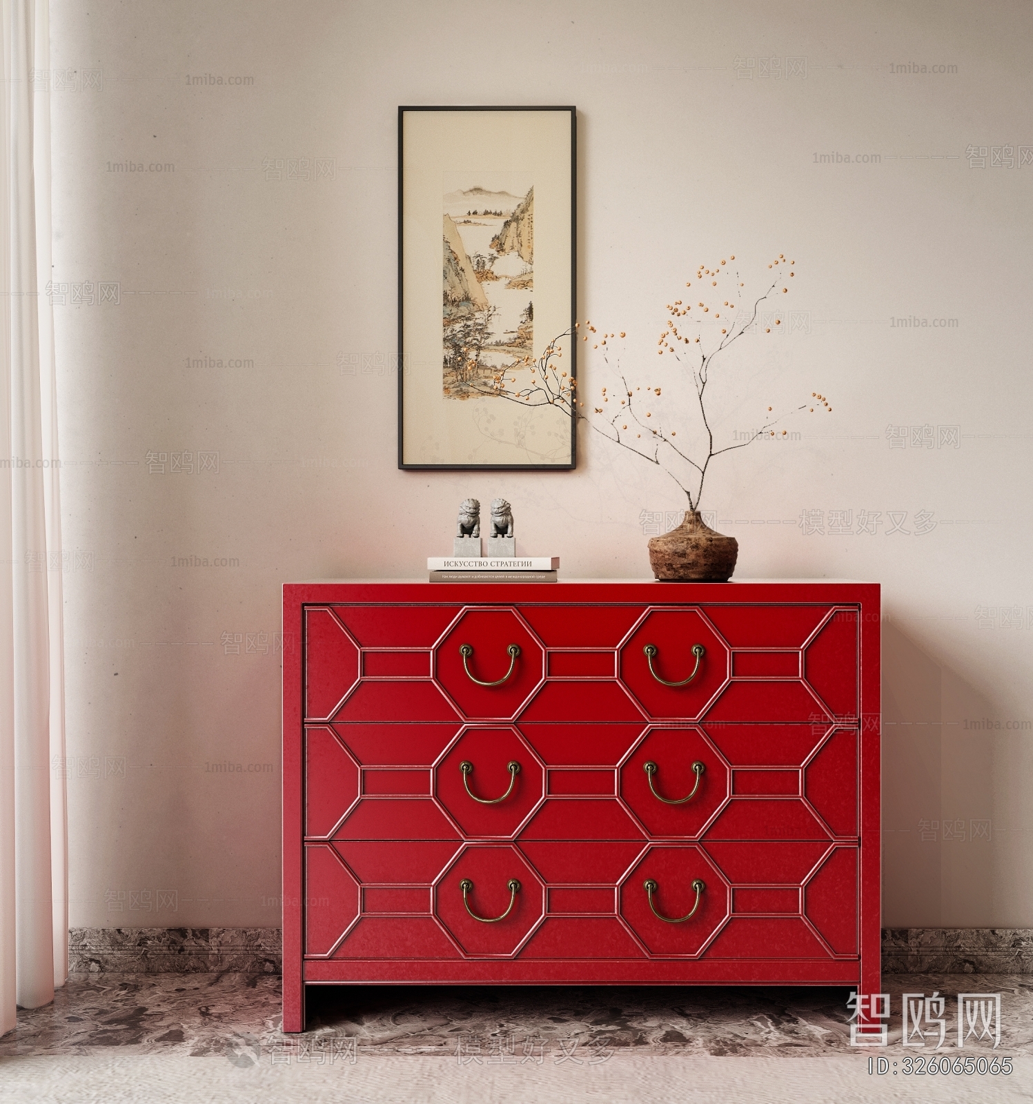 New Chinese Style Side Cabinet/Entrance Cabinet