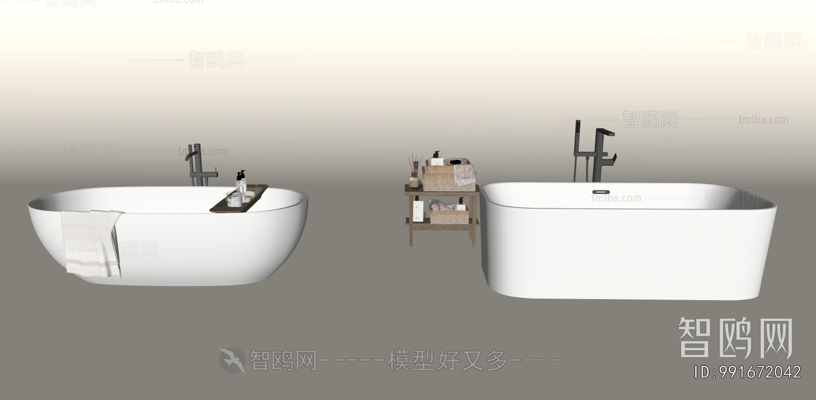现代浴缸浴盆组合