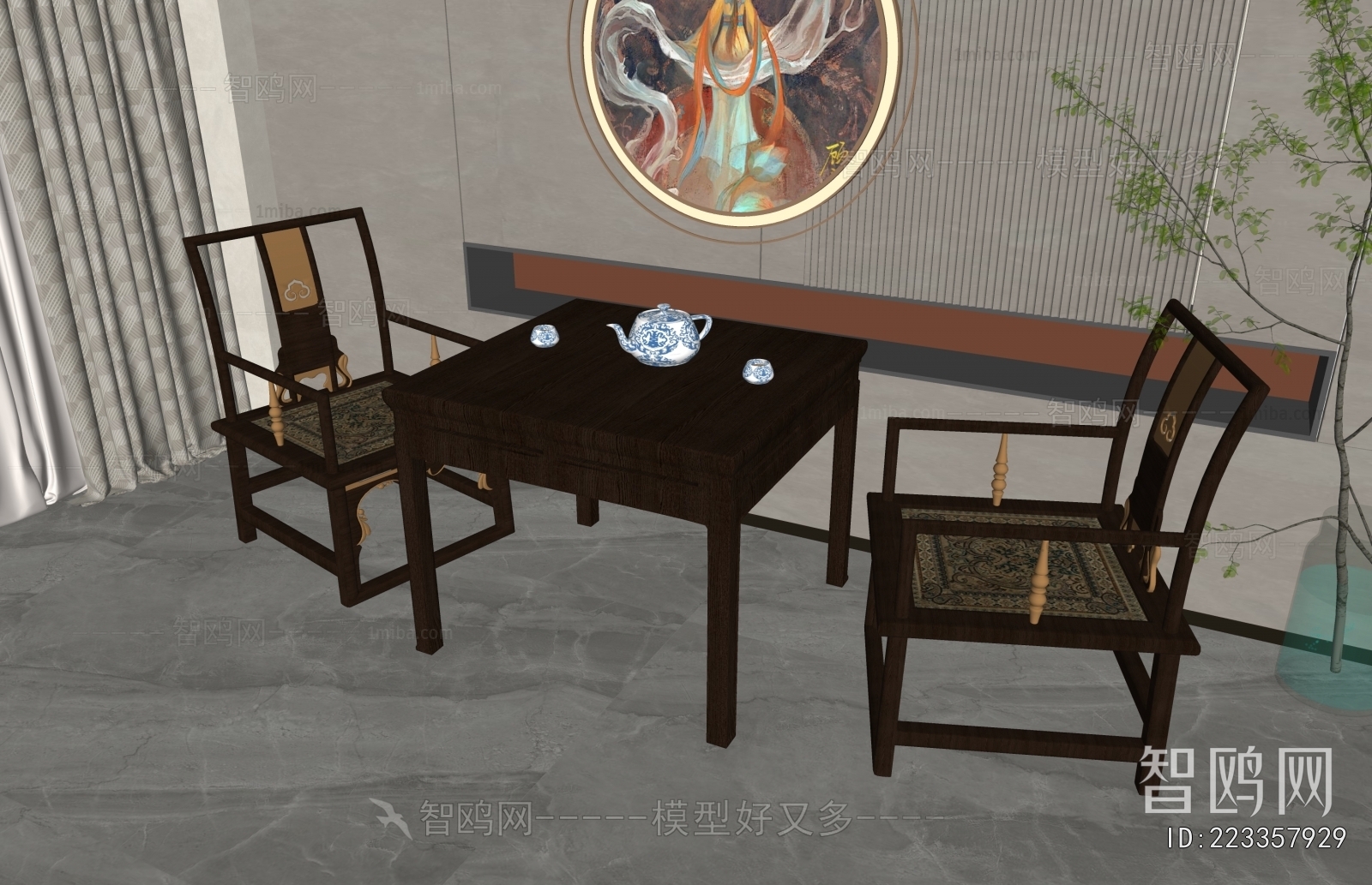 Chinese Style Tea Tables And Chairs