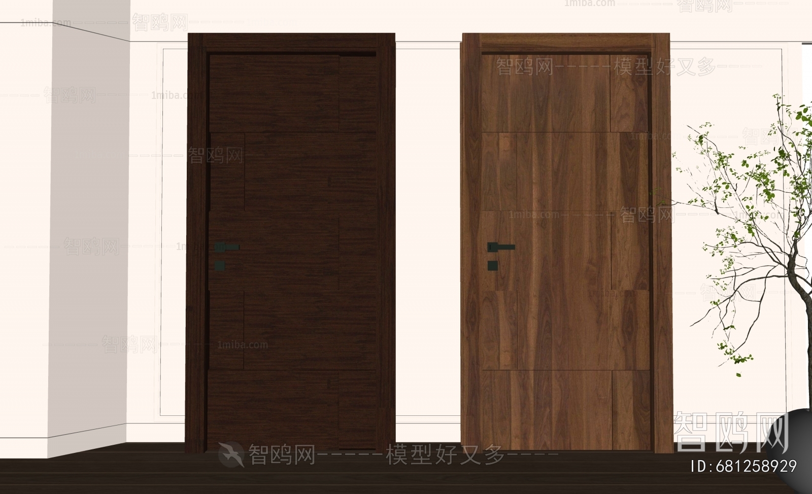 Modern Single Door