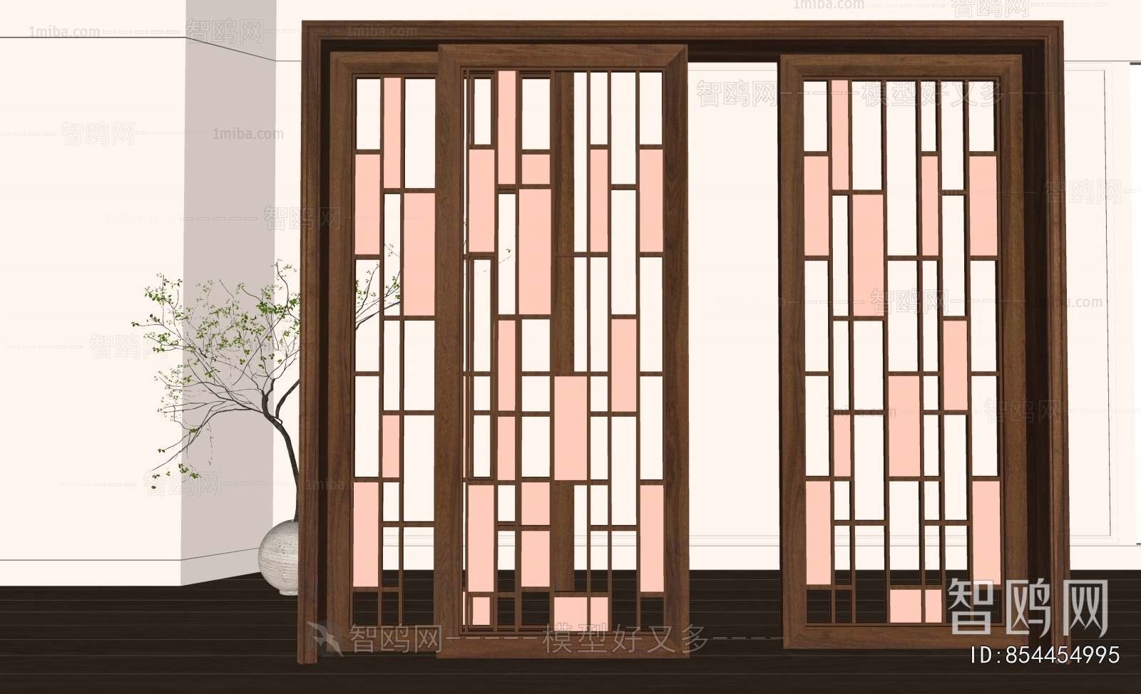 New Chinese Style Sliding Door