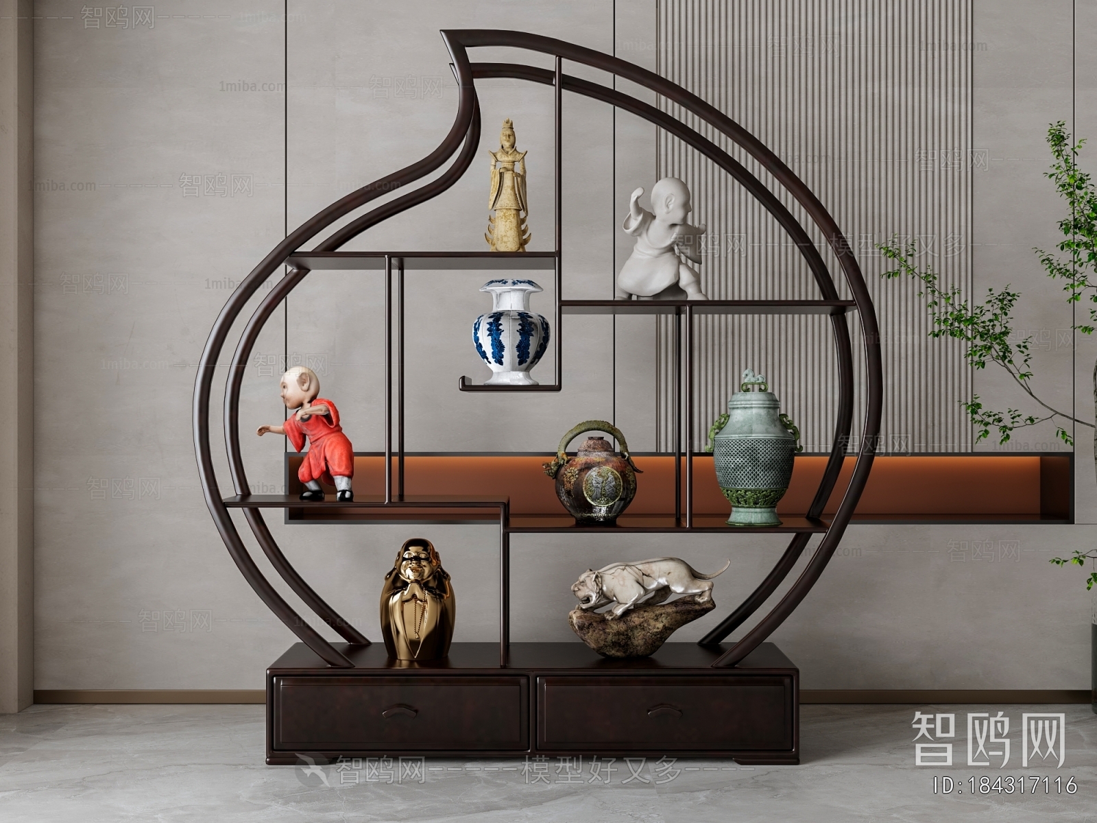 New Chinese Style Chinese Style Antique Rack