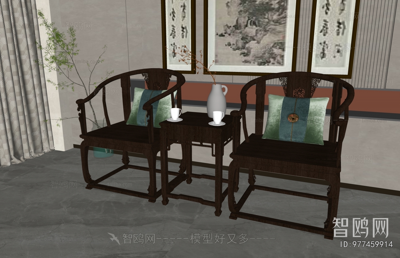 New Chinese Style Lounge Chair