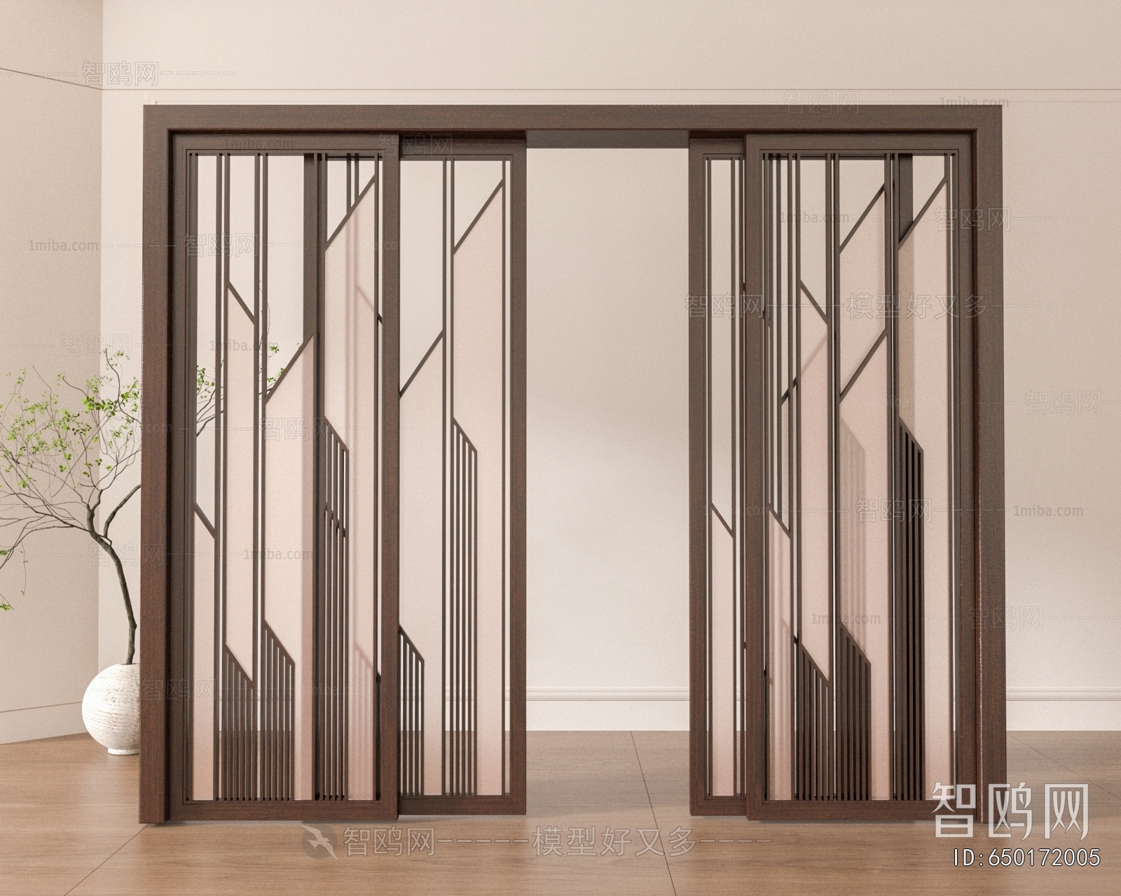 New Chinese Style Sliding Door