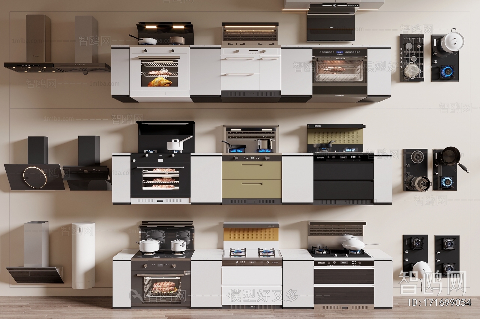 Modern Kitchen Electric Gas Range