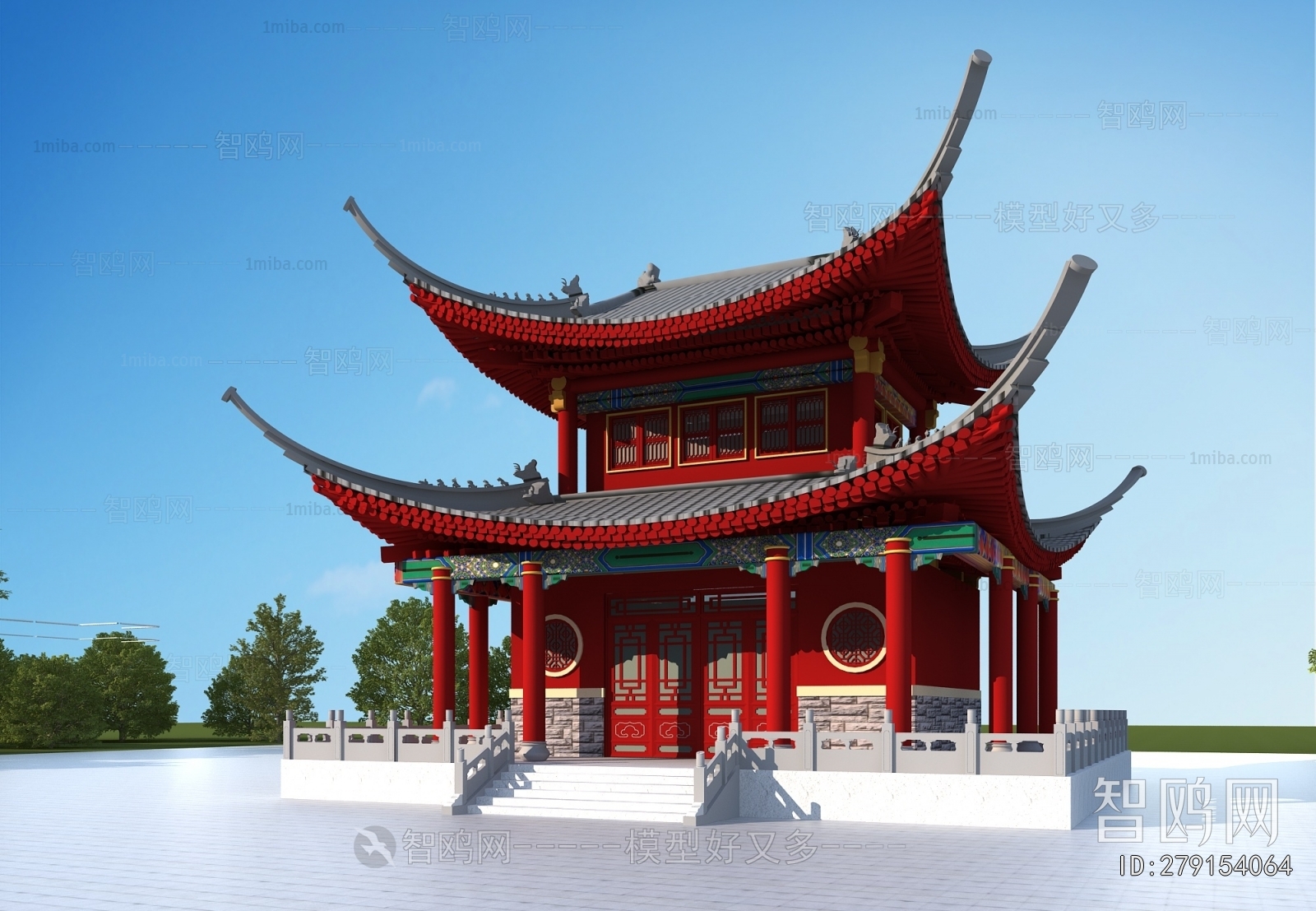 Chinese Style Ancient Architectural Buildings