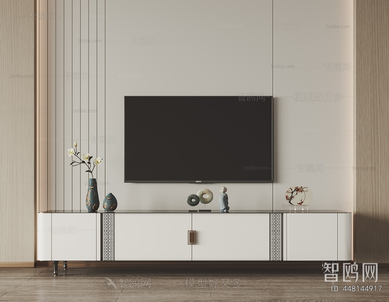 New Chinese Style TV Cabinet