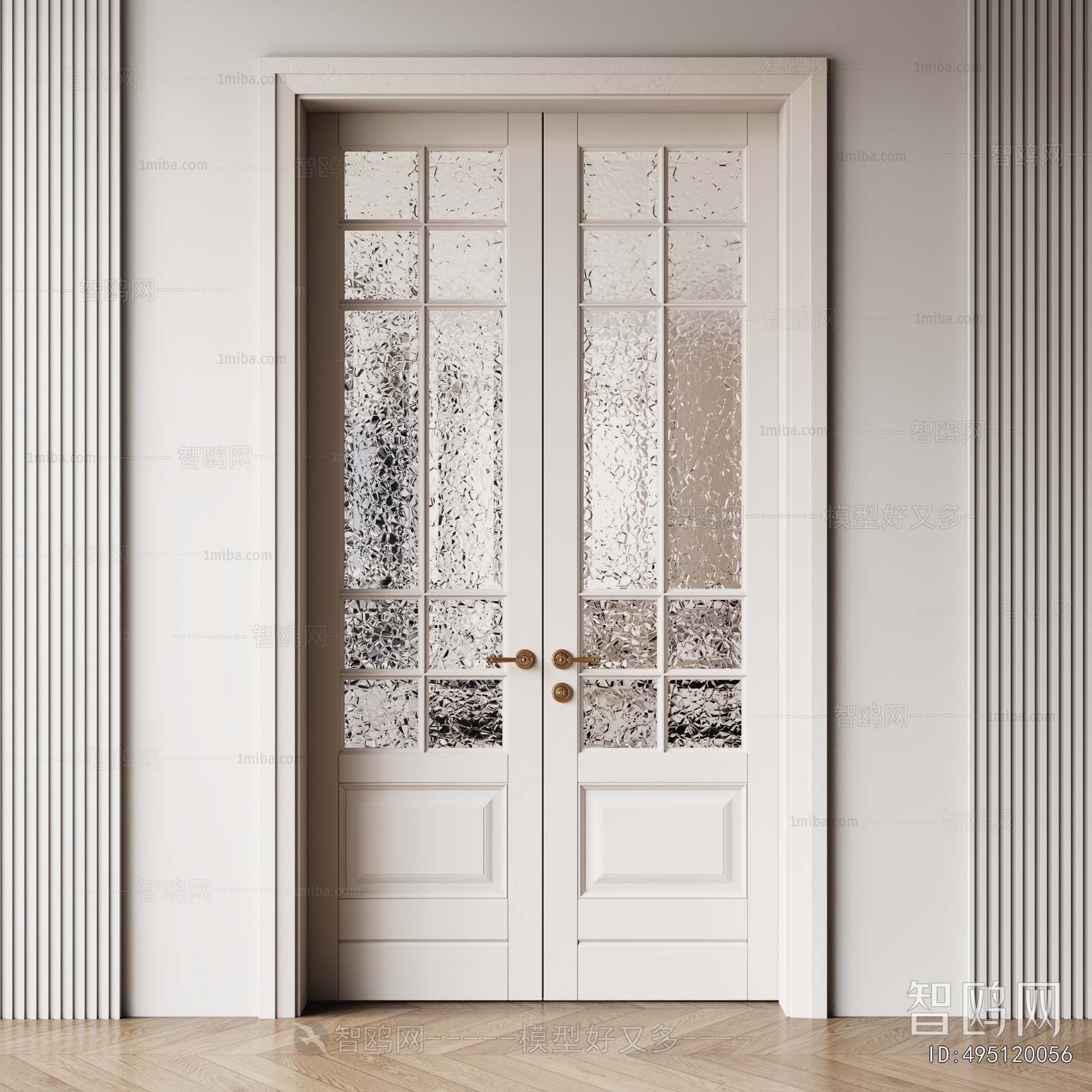 Simple European Style Double Door