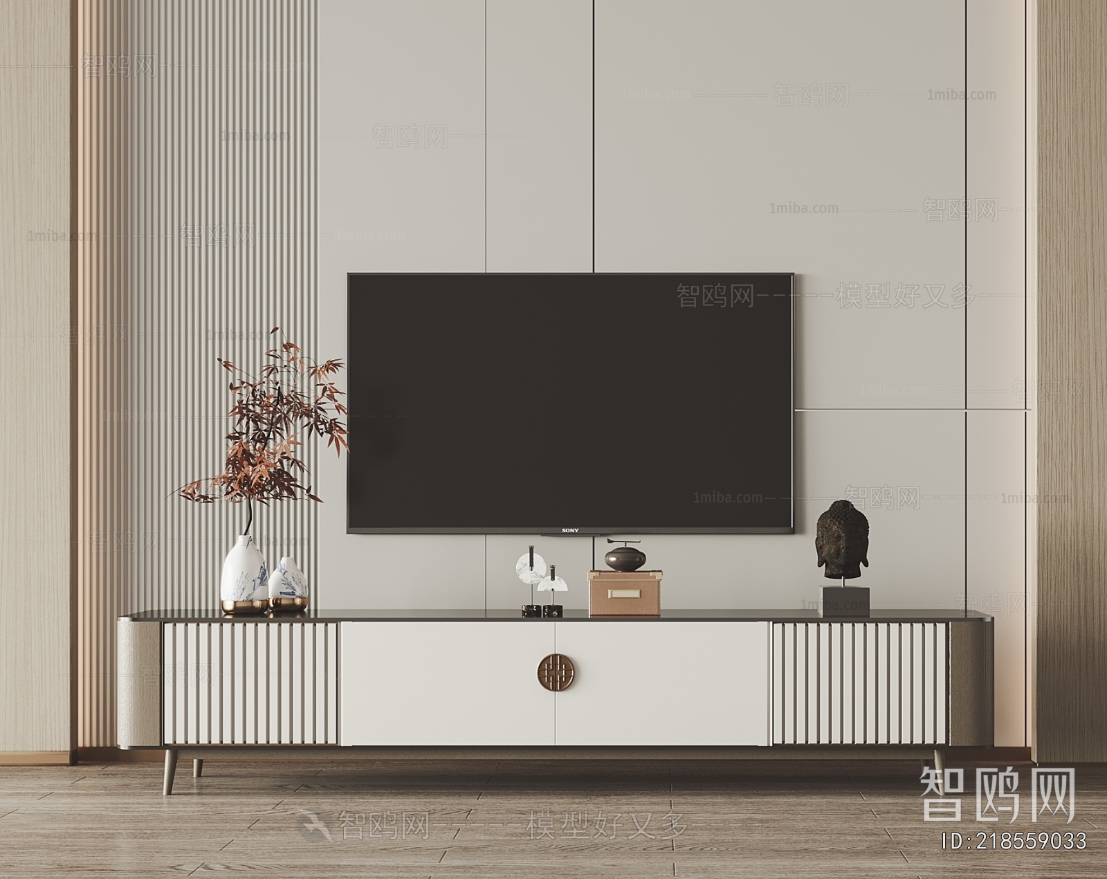 New Chinese Style TV Cabinet