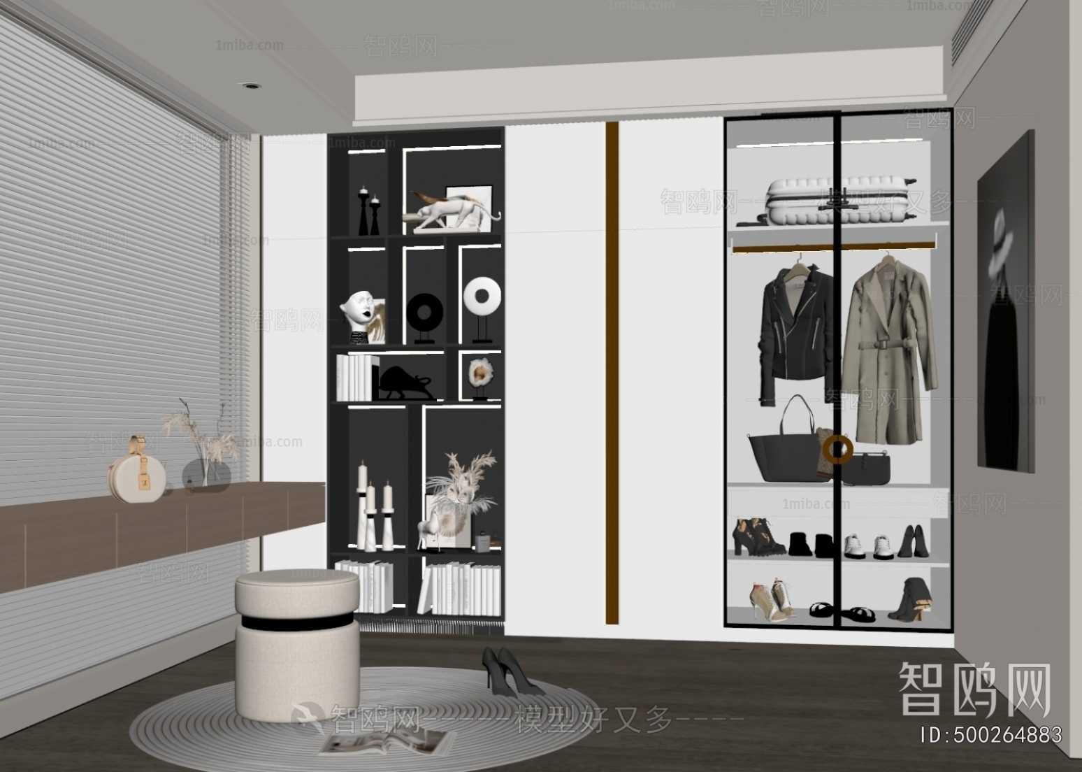 Modern Clothes Storage Area