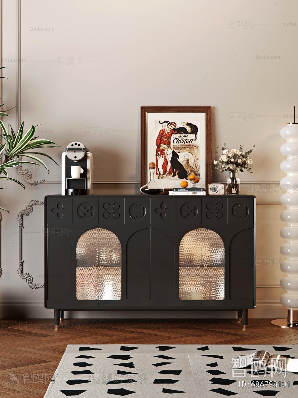 French Style Retro Style Sideboard