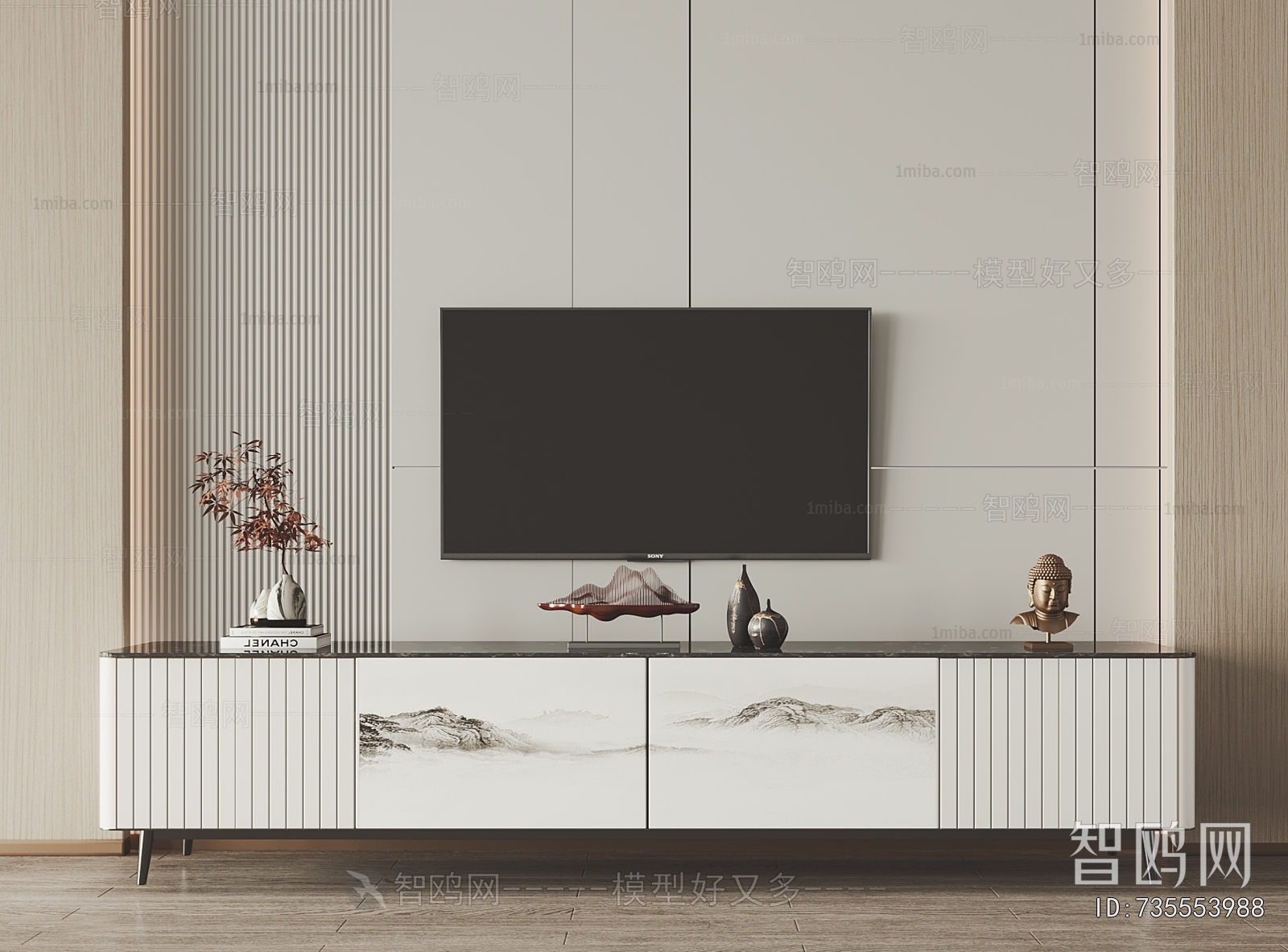 New Chinese Style TV Cabinet