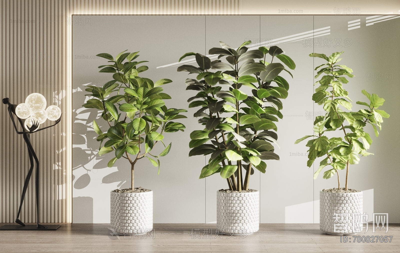 Modern Ground Green Plant Potted Plants