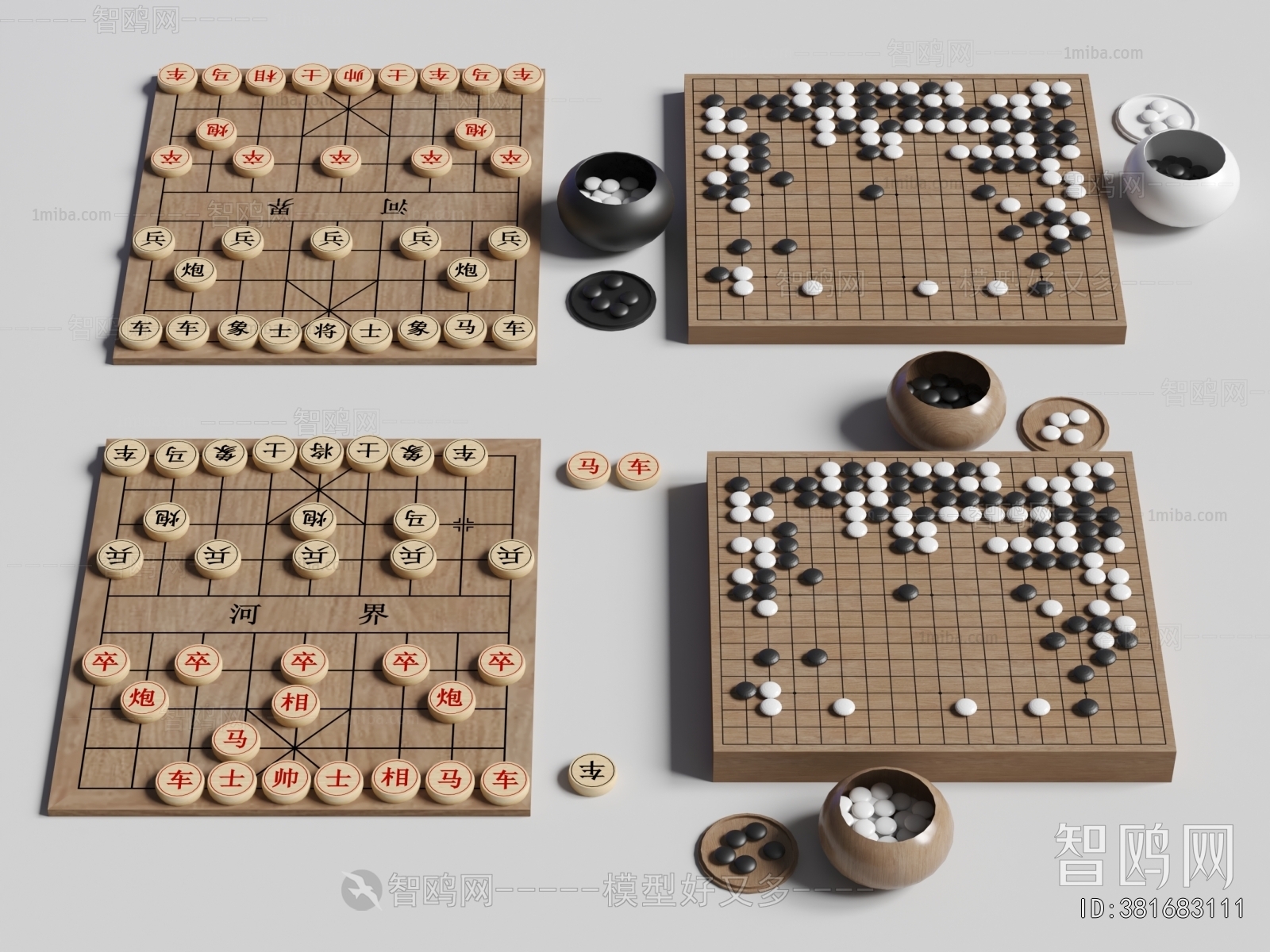 现代中国象棋 围棋 棋盘