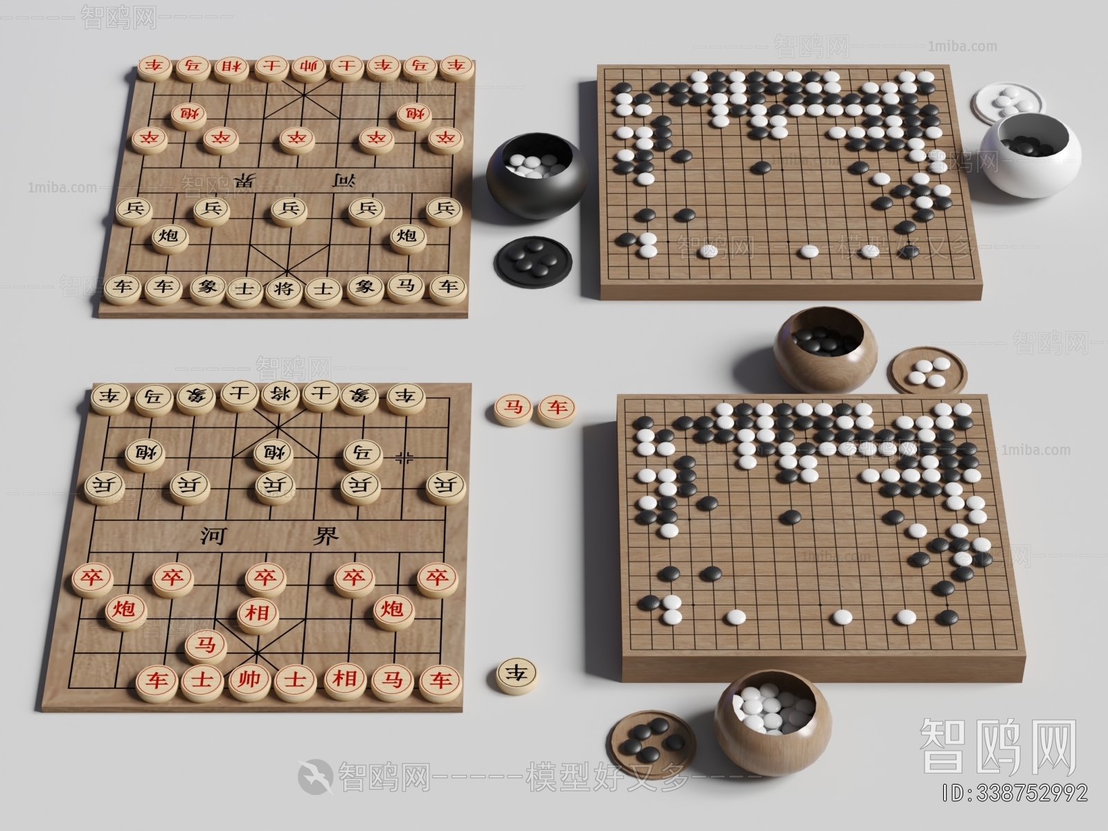 现代中国象棋 围棋 棋盘