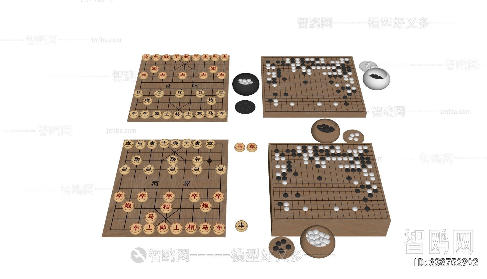 现代中国象棋 围棋 棋盘