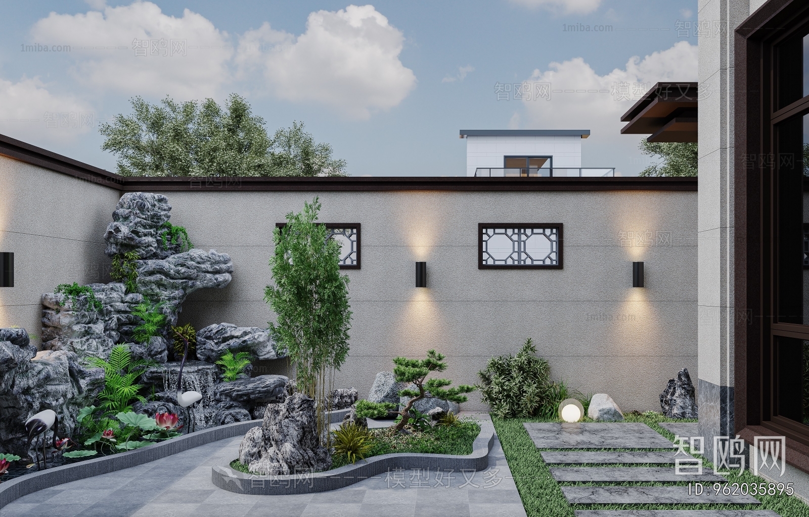 New Chinese Style Courtyard/landscape