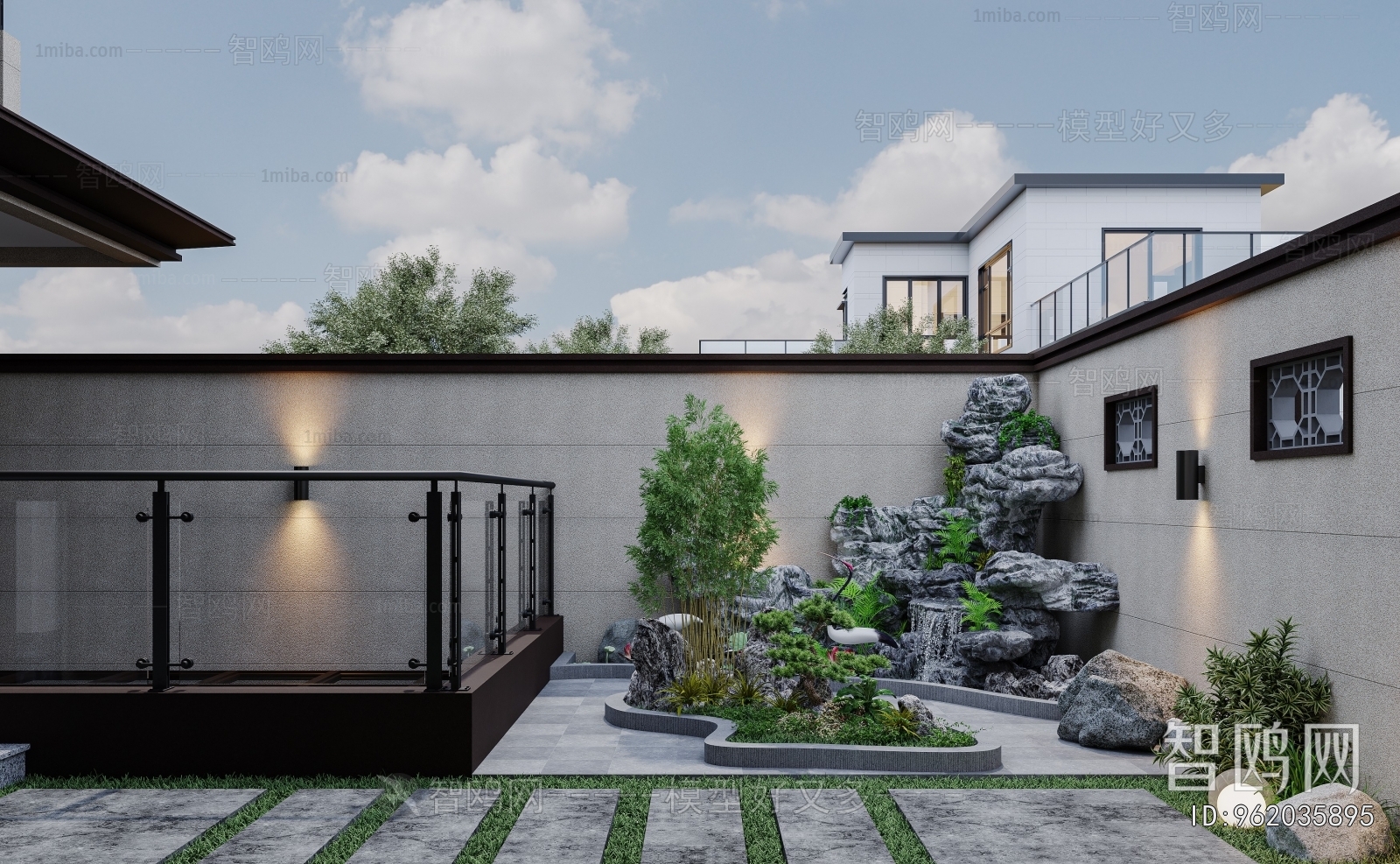 New Chinese Style Courtyard/landscape