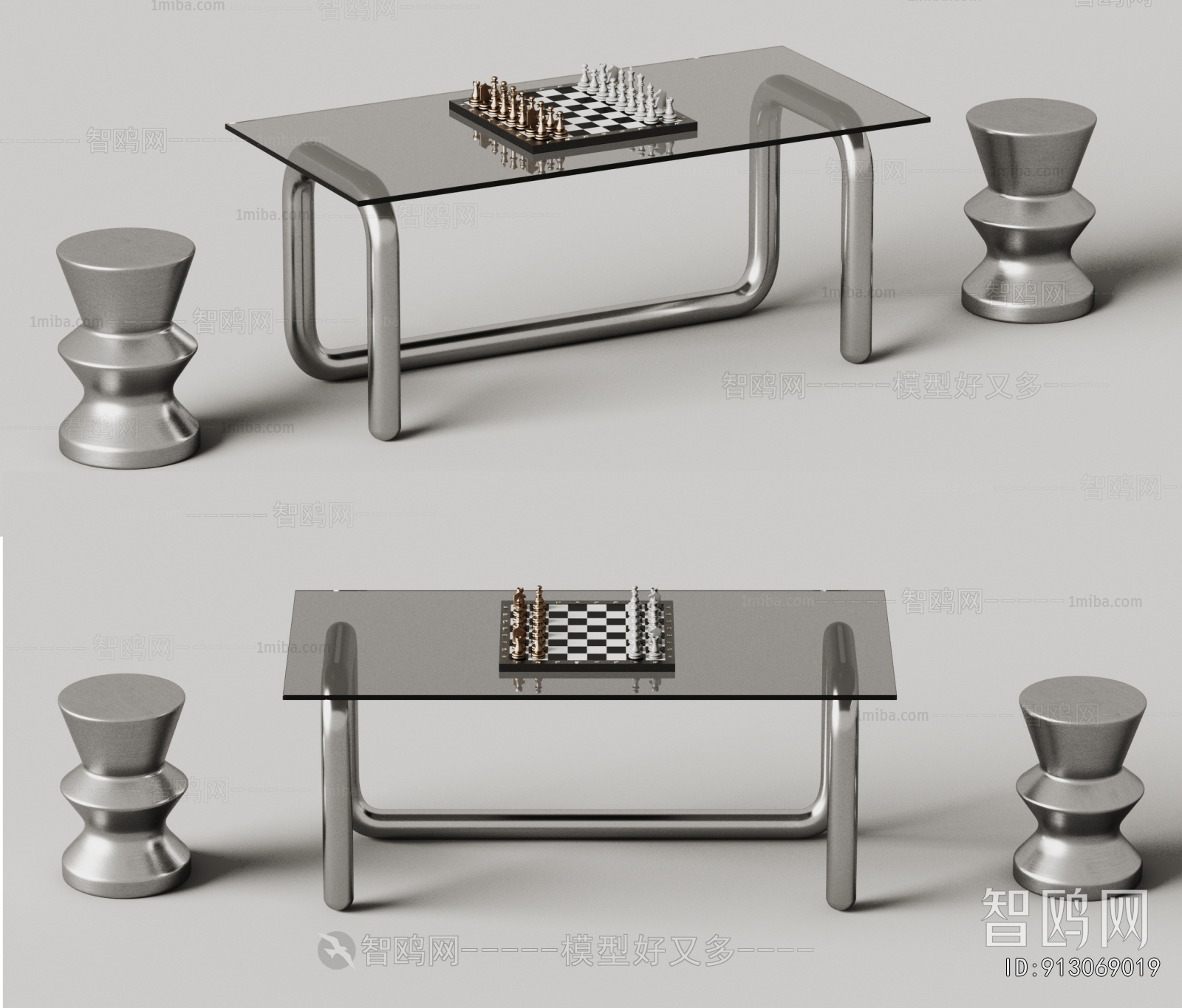 Calligaris现代极简金属桌椅