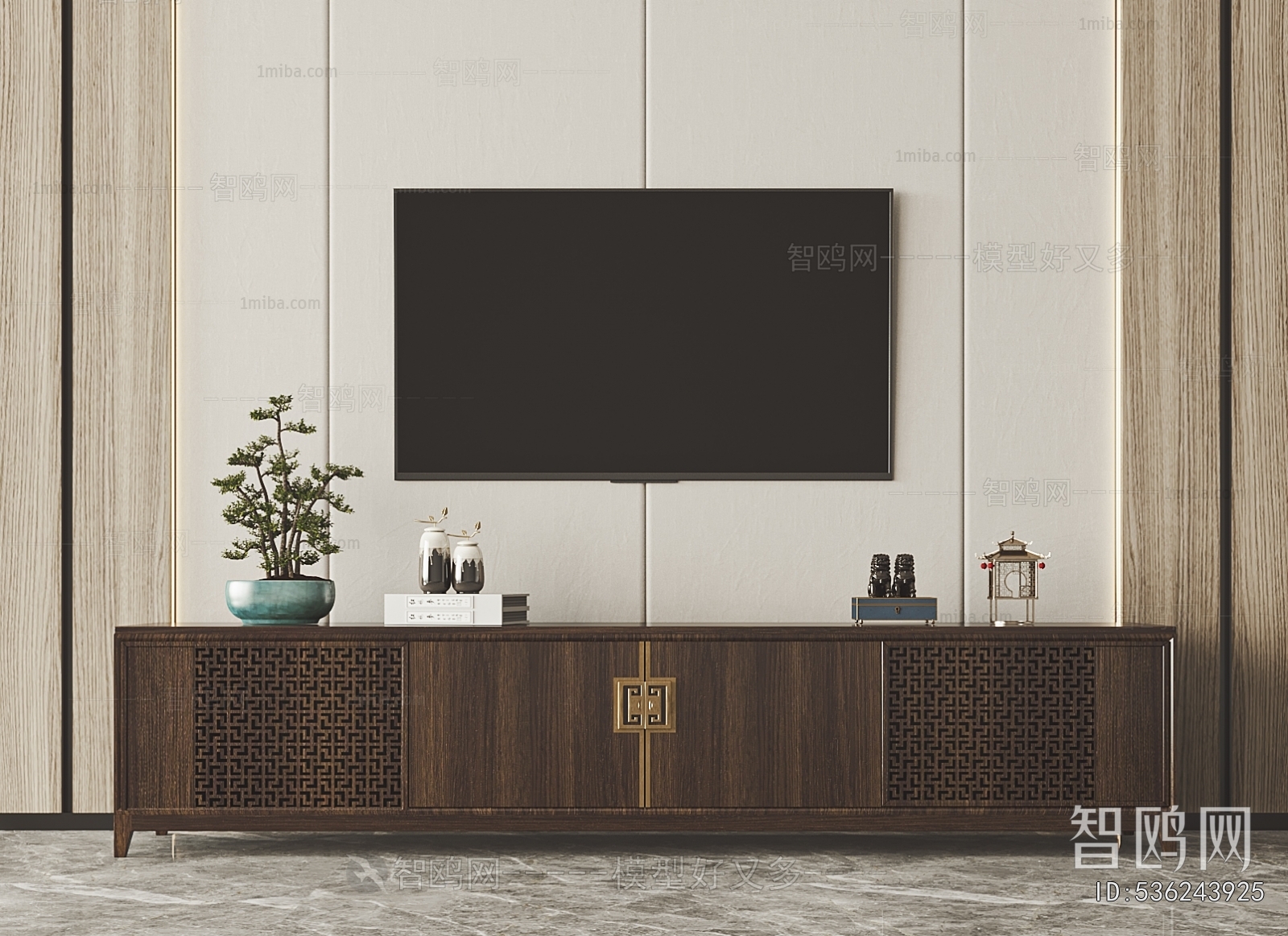 New Chinese Style TV Cabinet