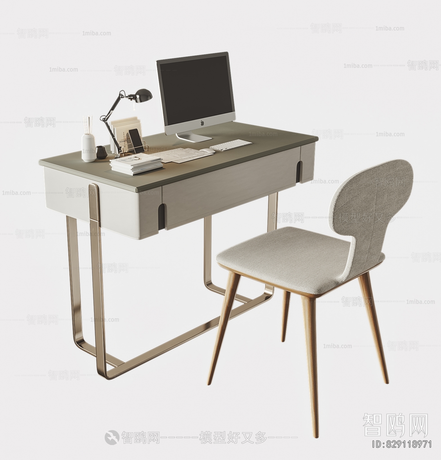 现代电脑书桌椅组合