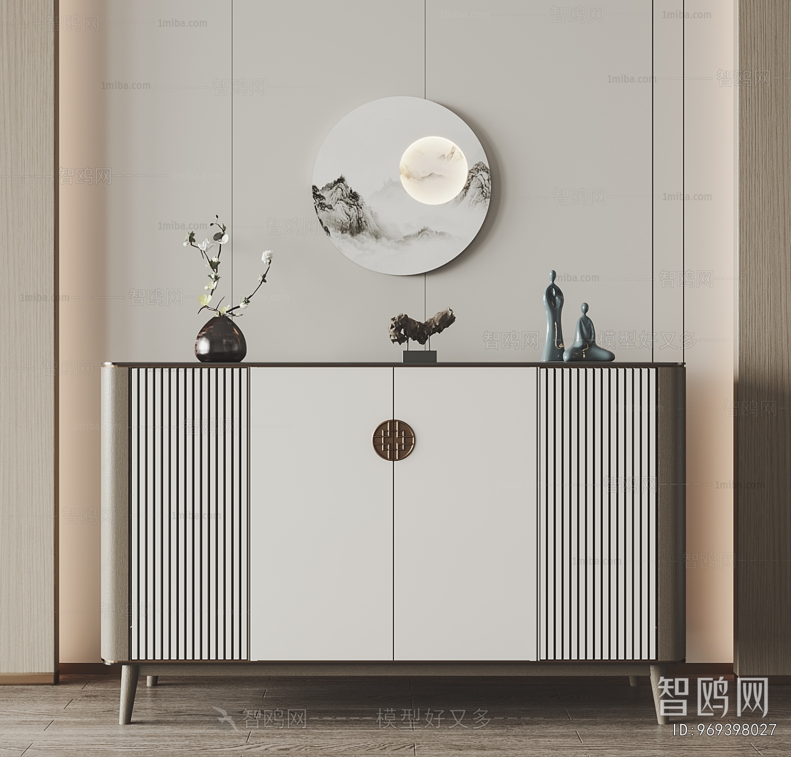 New Chinese Style Side Cabinet/Entrance Cabinet