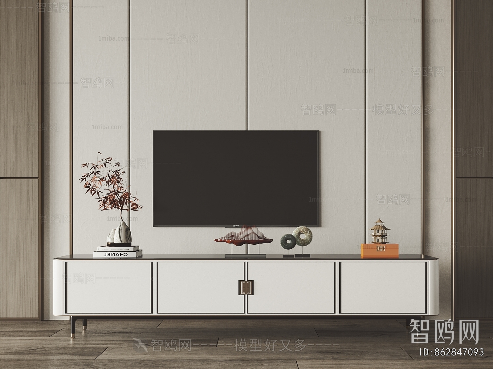 New Chinese Style TV Cabinet