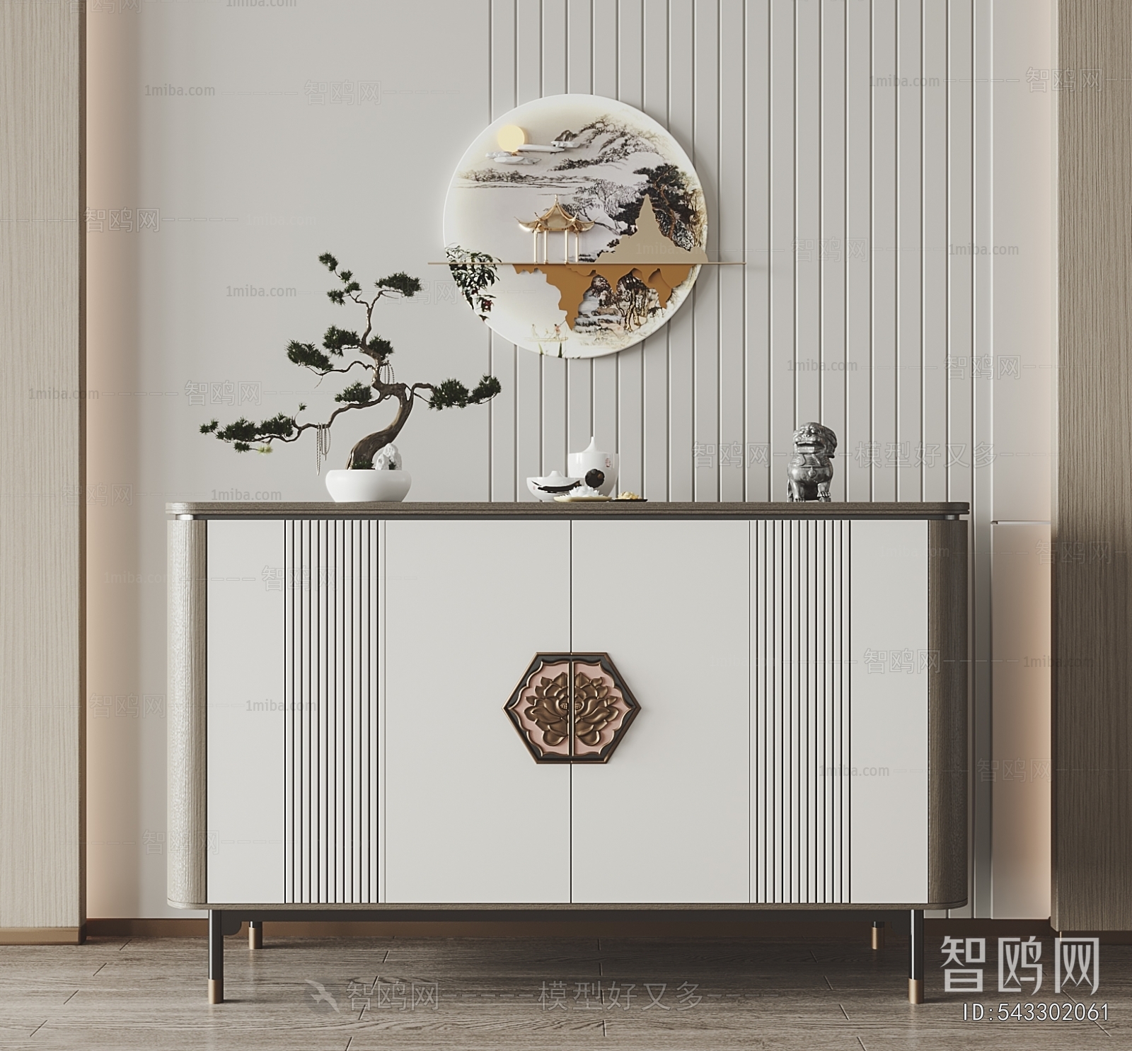 New Chinese Style Side Cabinet/Entrance Cabinet