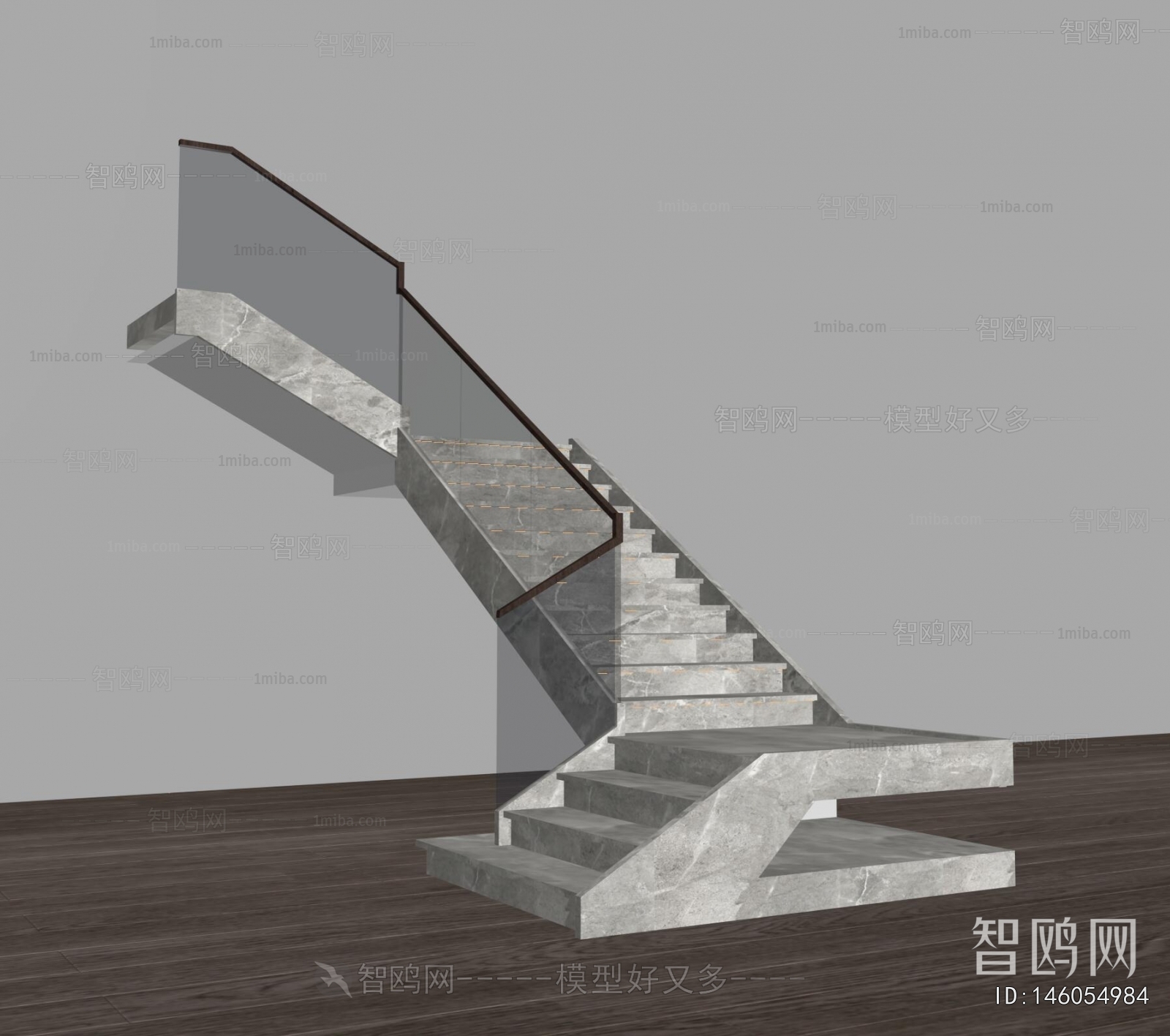 现代扶手转角楼梯