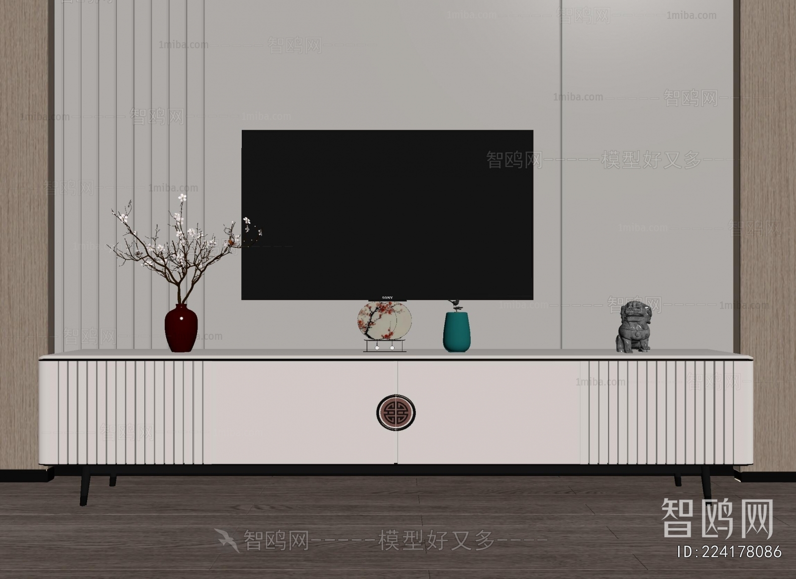 New Chinese Style TV Cabinet