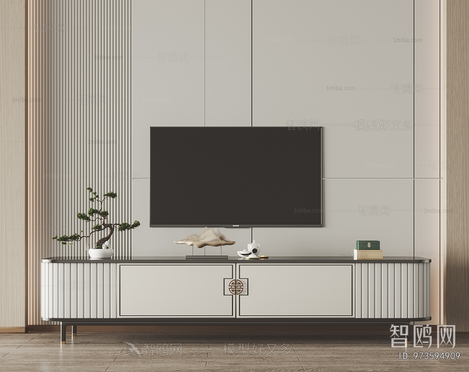 New Chinese Style TV Cabinet