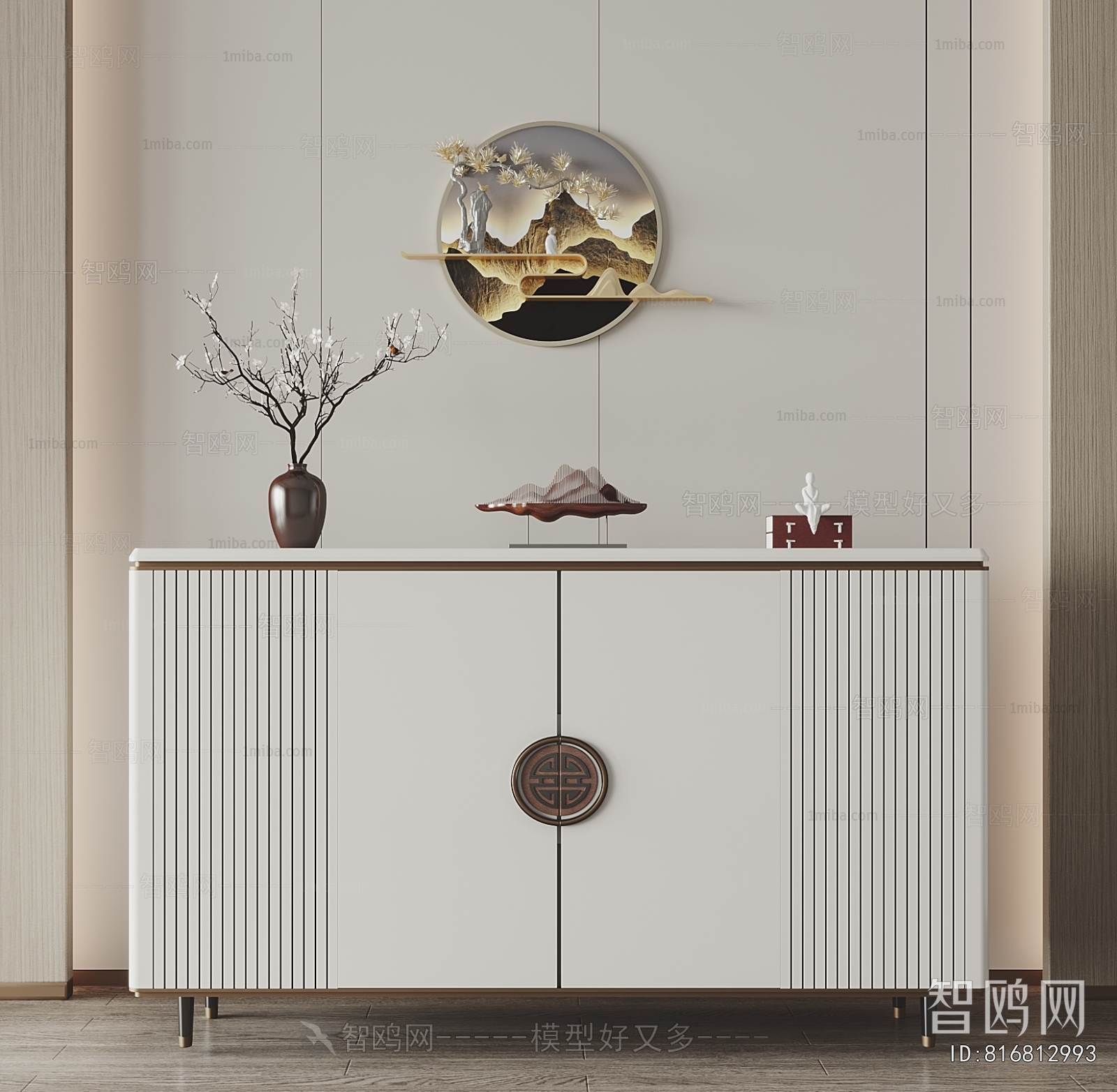 New Chinese Style Side Cabinet/Entrance Cabinet