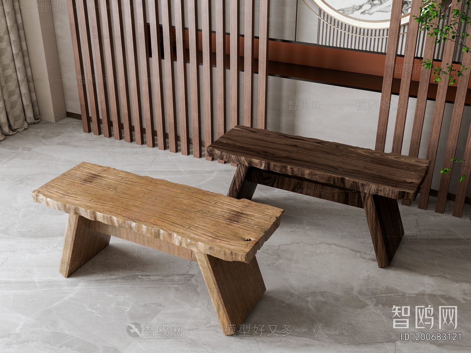 New Chinese Style Bench