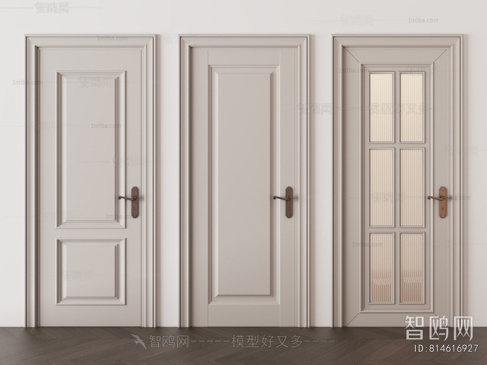 Simple European Style Single Door