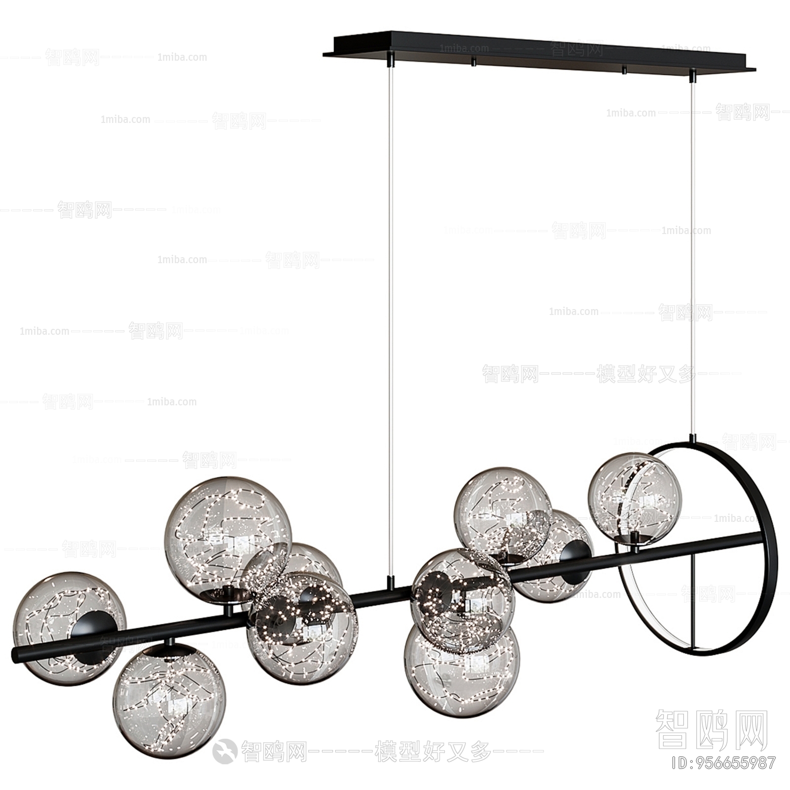 Modern Long Chandelier