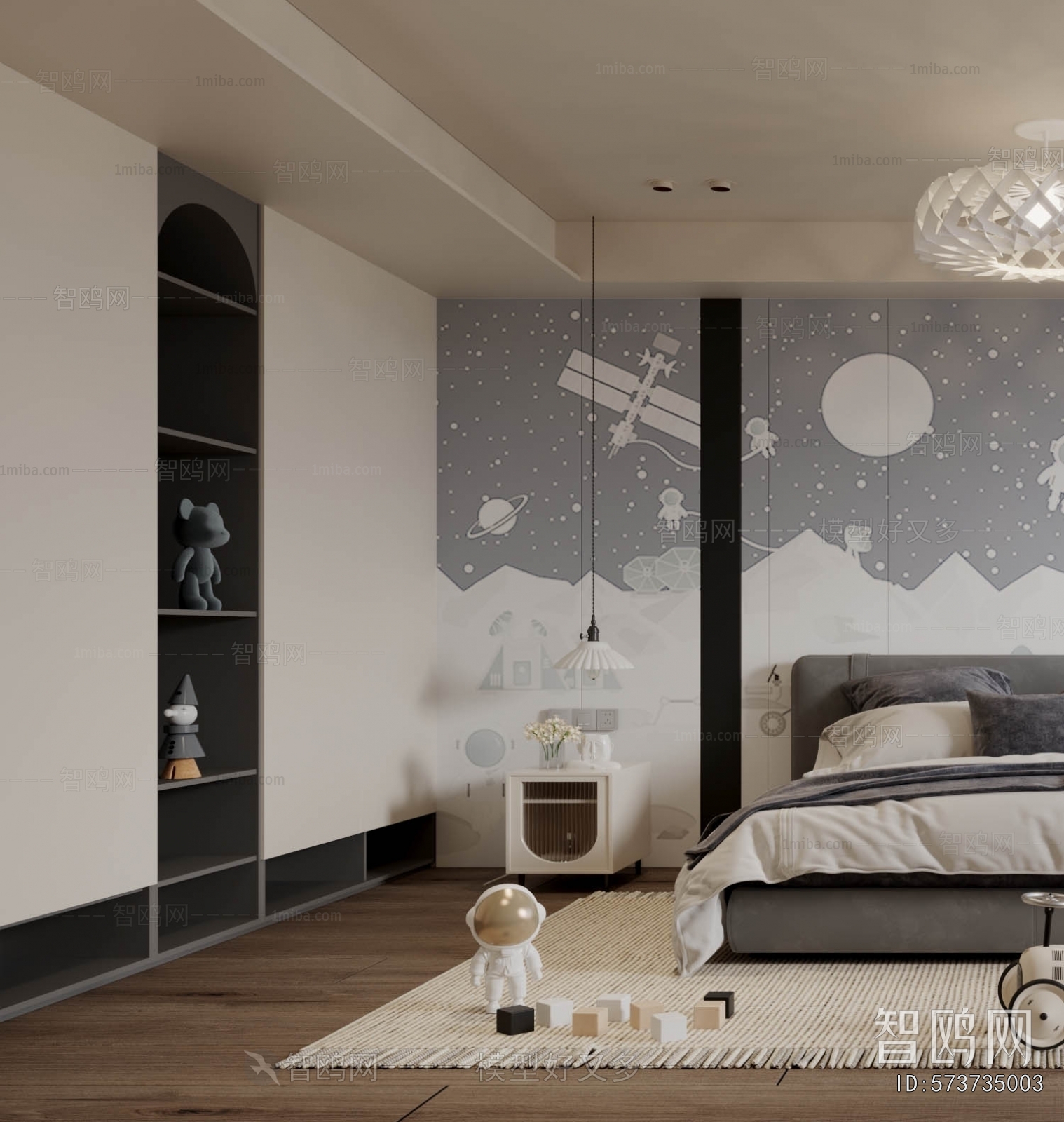 Modern Boy's Room And Son's Room