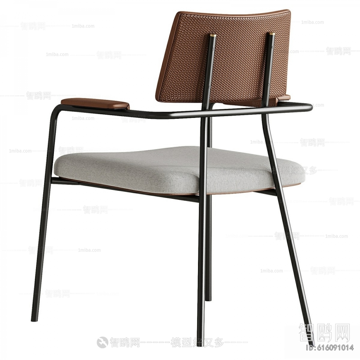 现代餐椅3D模型下载