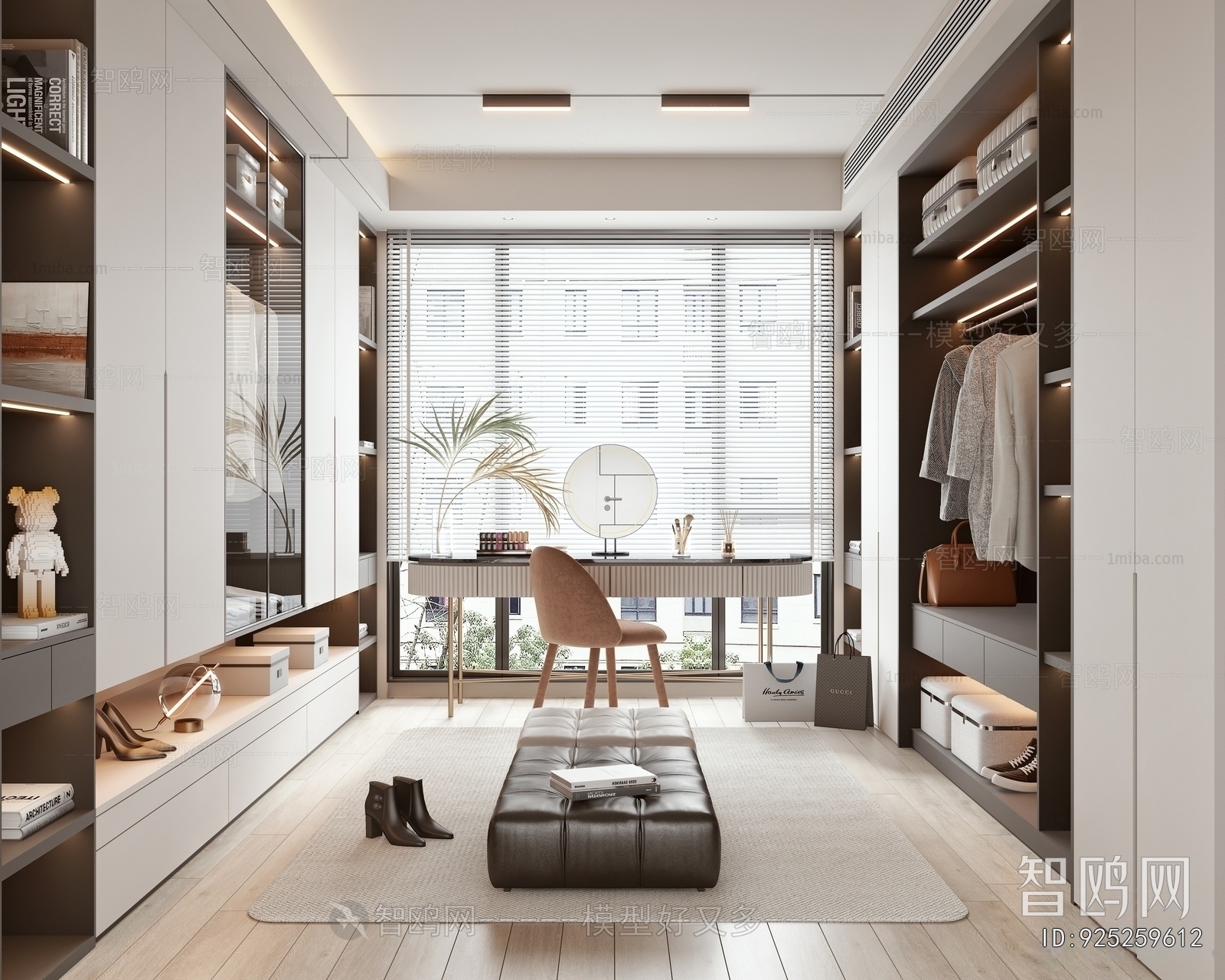 Modern Clothes Storage Area