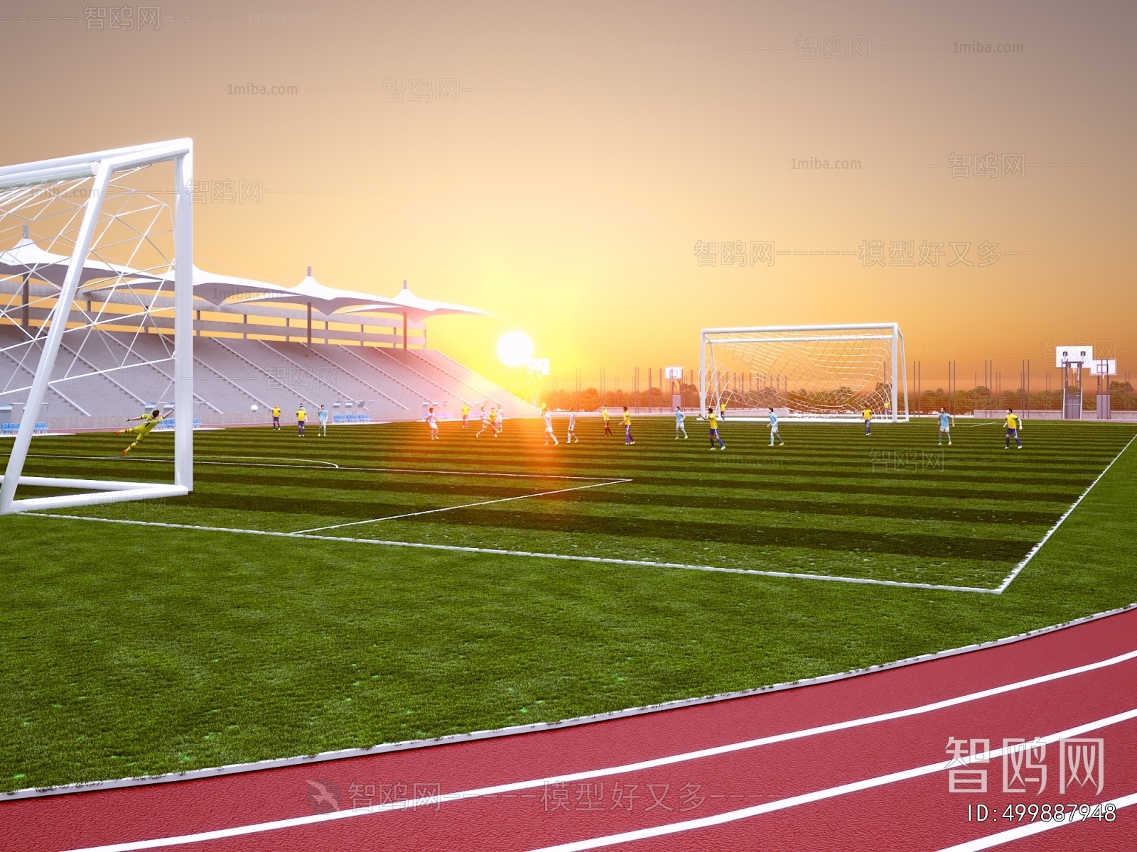 Modern Outdoor Sports Stadium