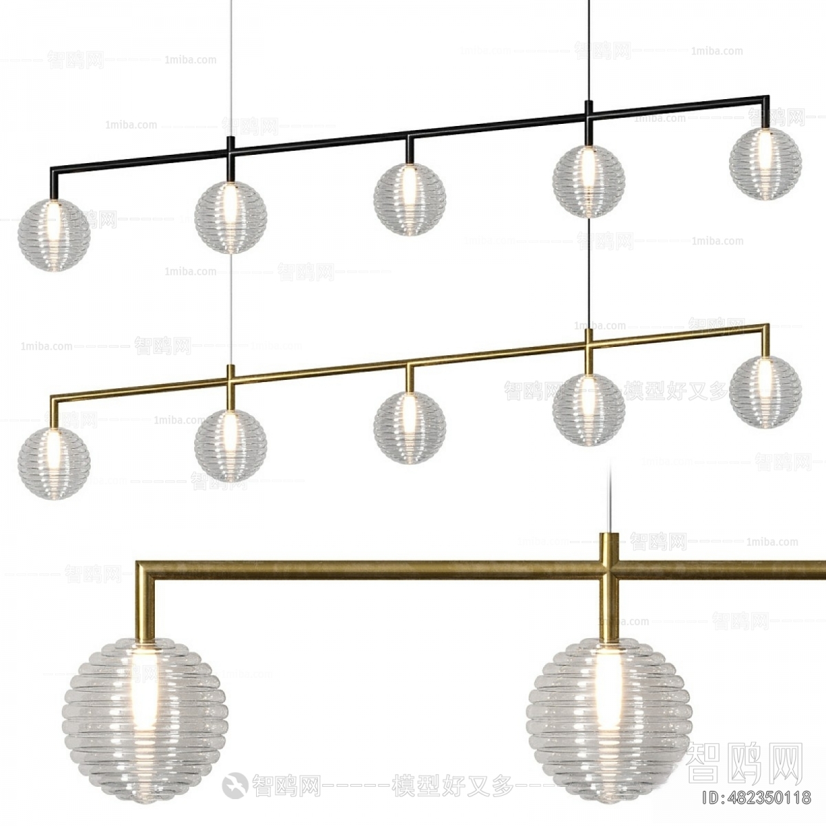 Modern Long Chandelier