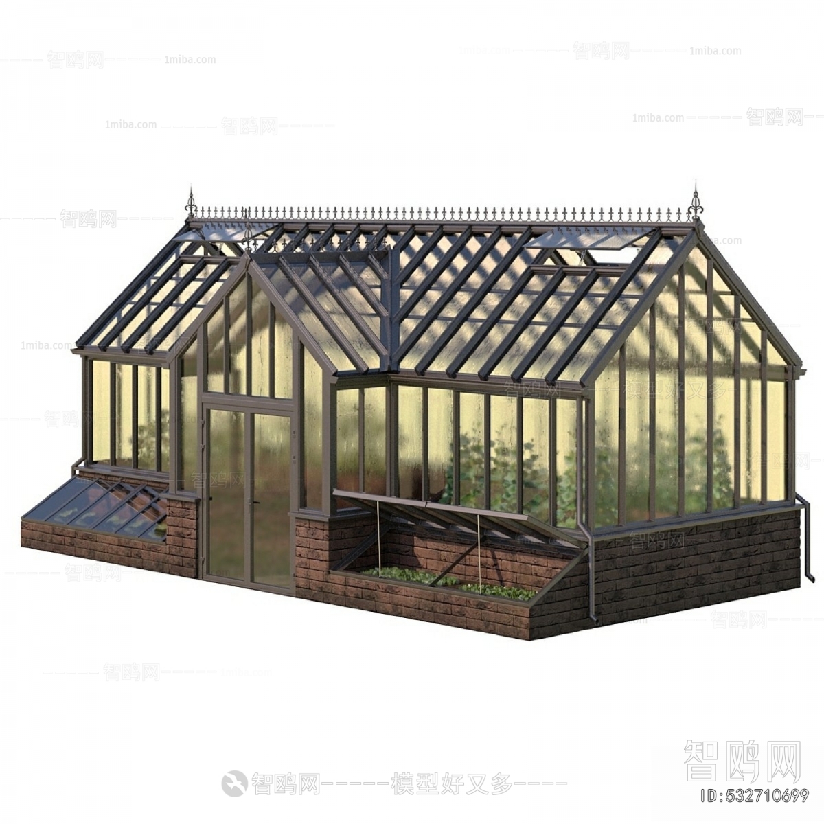 现代温室玻璃花房