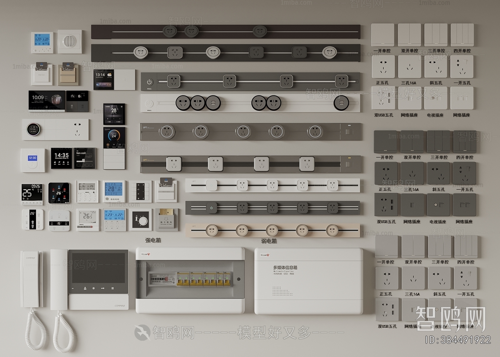 Modern Switch Socket Panel