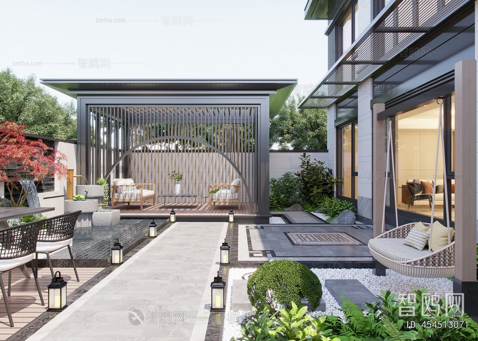 New Chinese Style Courtyard/landscape