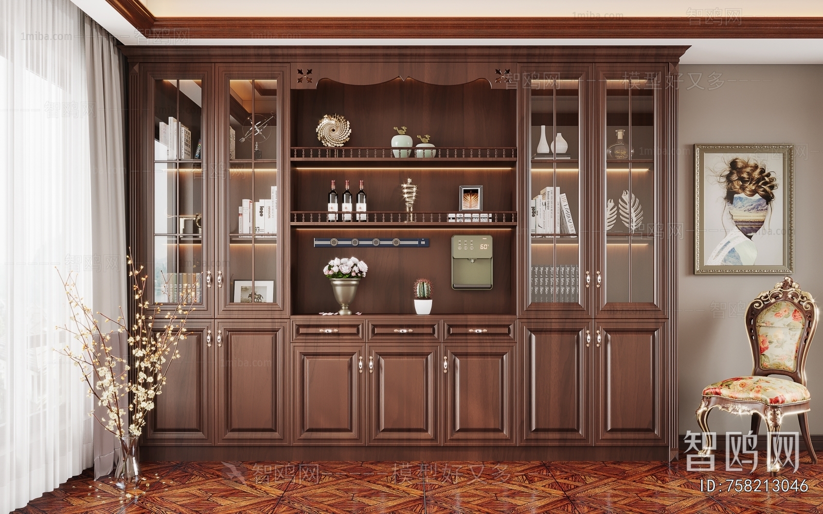 American Style Wine Cabinet